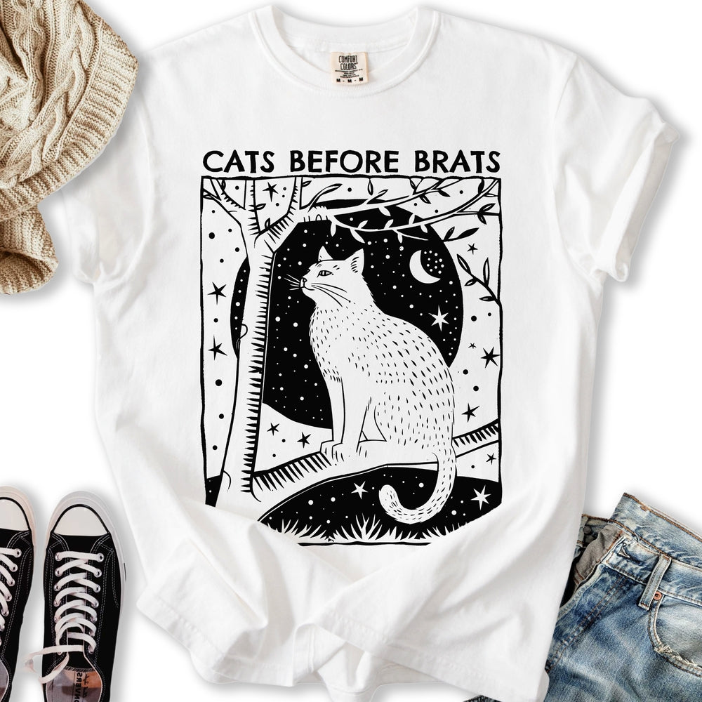 Cats Before Brats Relaxed Tee