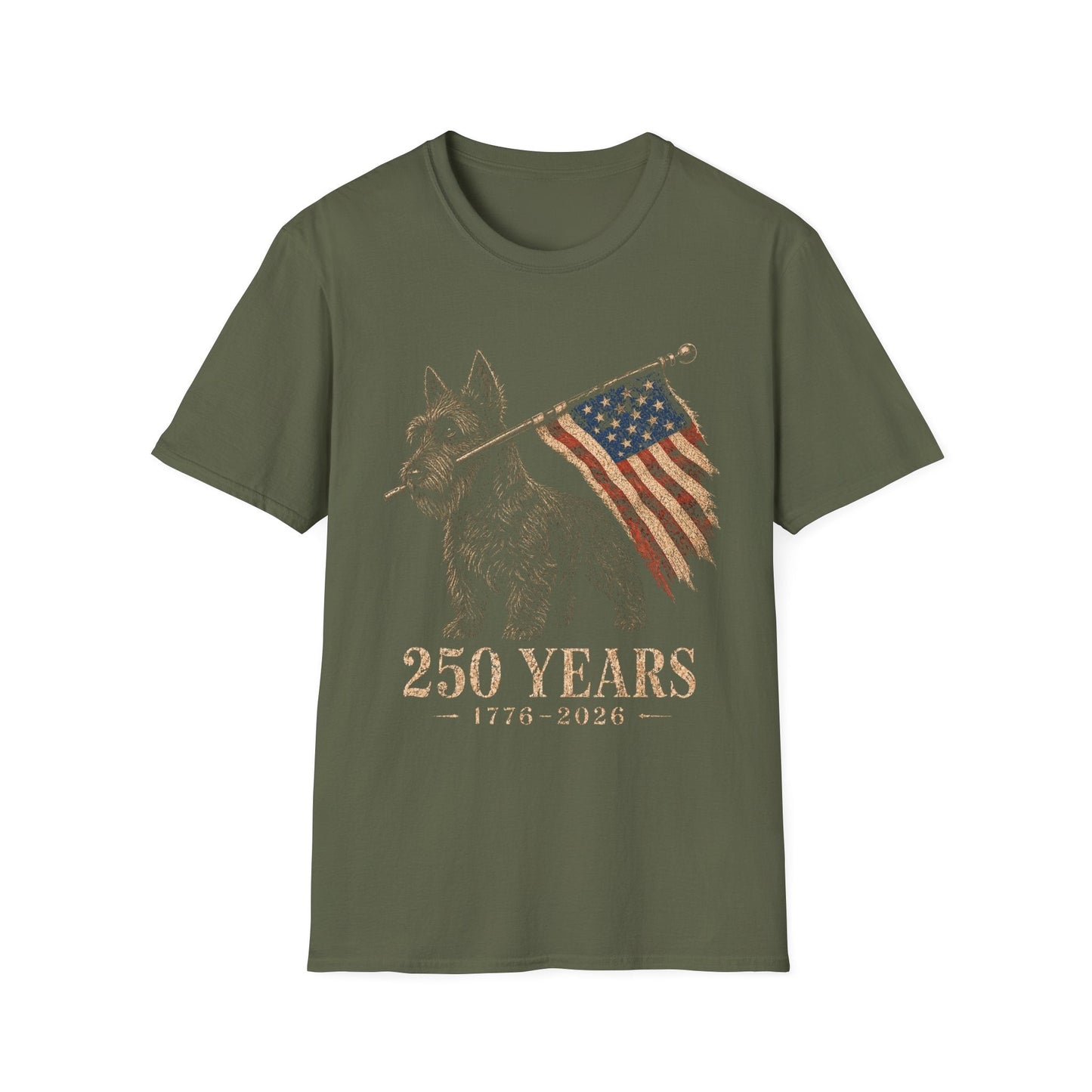 Scottish Terrier USA 250 Years Tee