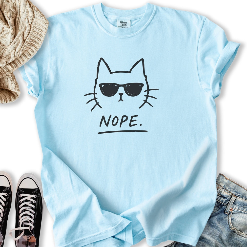 Nope Cat Relaxed Tee