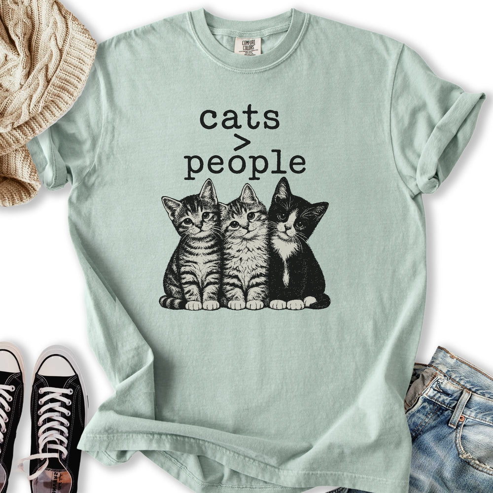 Cats > People Relaxed Tee