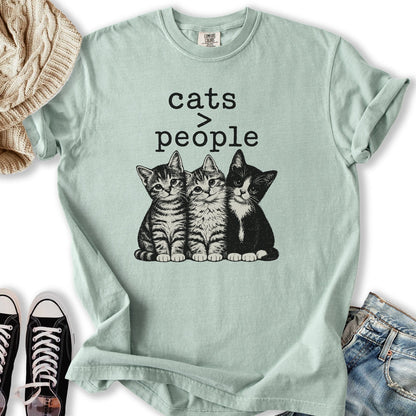 Cats > People Relaxed Tee