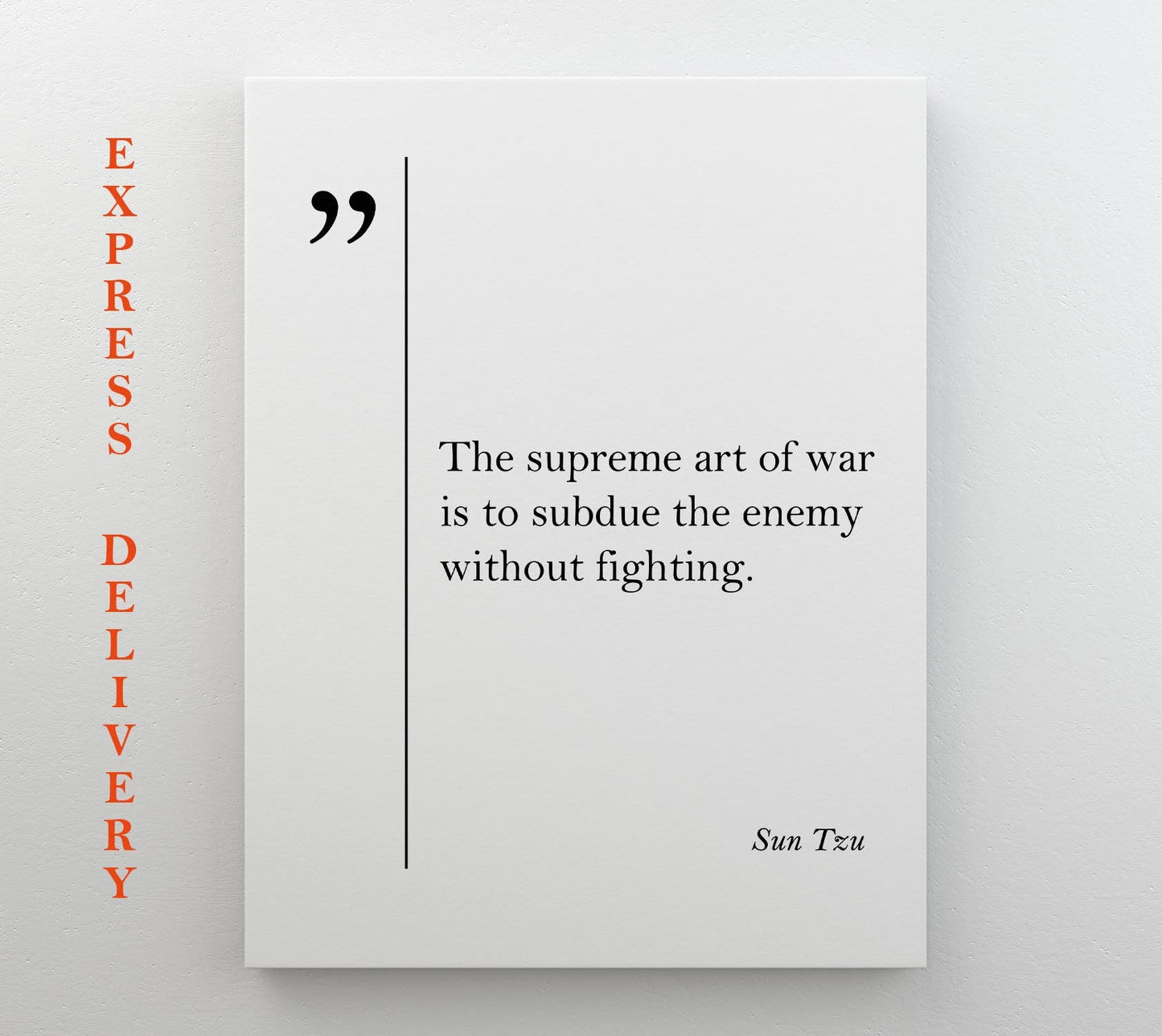 Sun Tzu Quote Canvas Print Philosophy Quotes Sun Tzu Wall Art Life Quotes Sun Tzu Print Inspiring Teacher Gift Coworker 