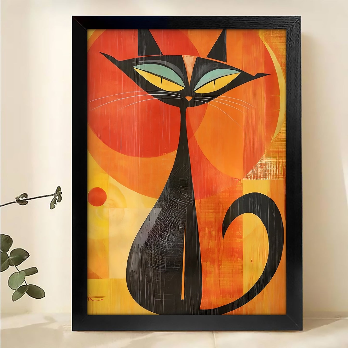 W490 Natural Wood Grain Canvas Decorative Painting – Abstract Art | Ideal for Living Rooms and Offices