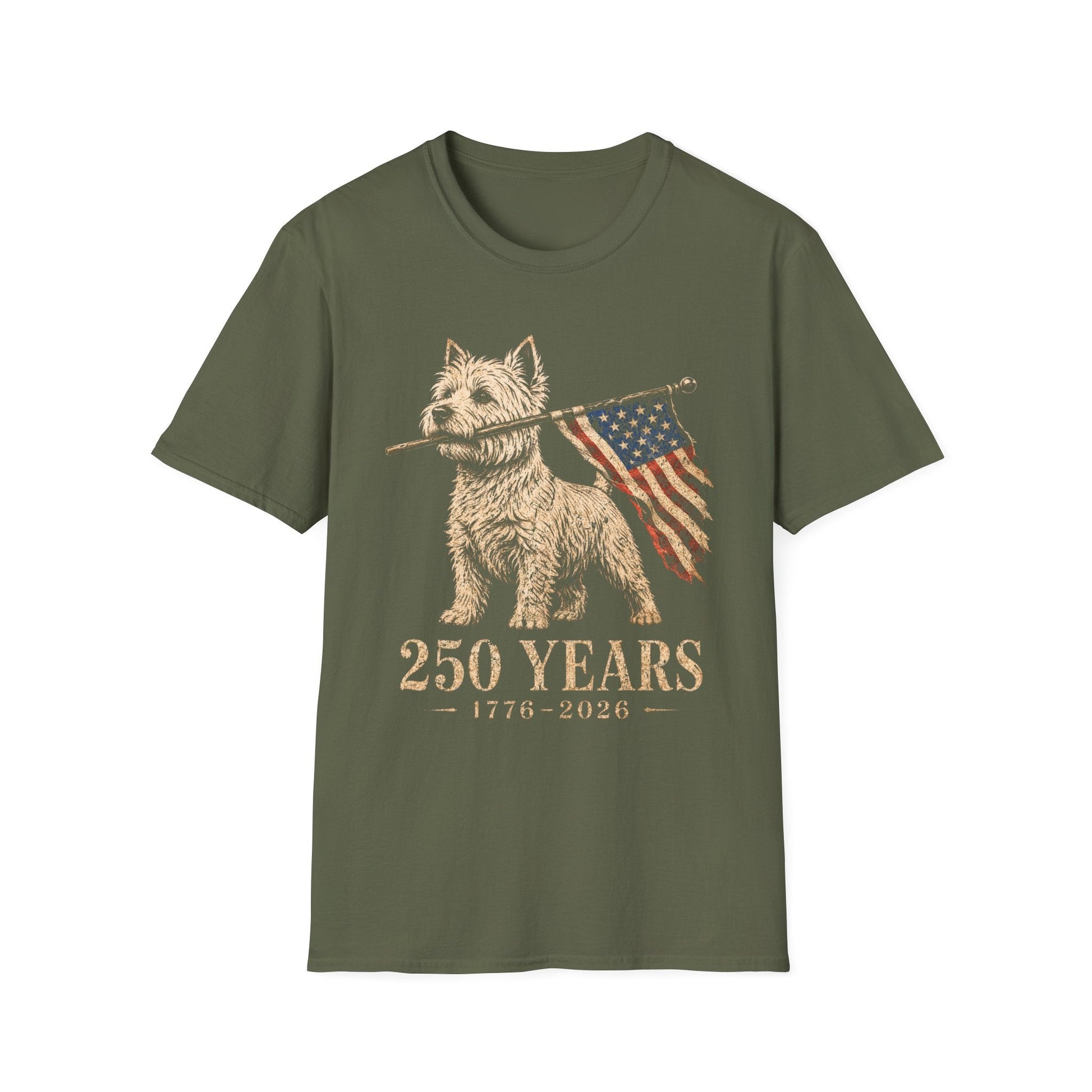 West Highland Terrier USA 250 Years Tee