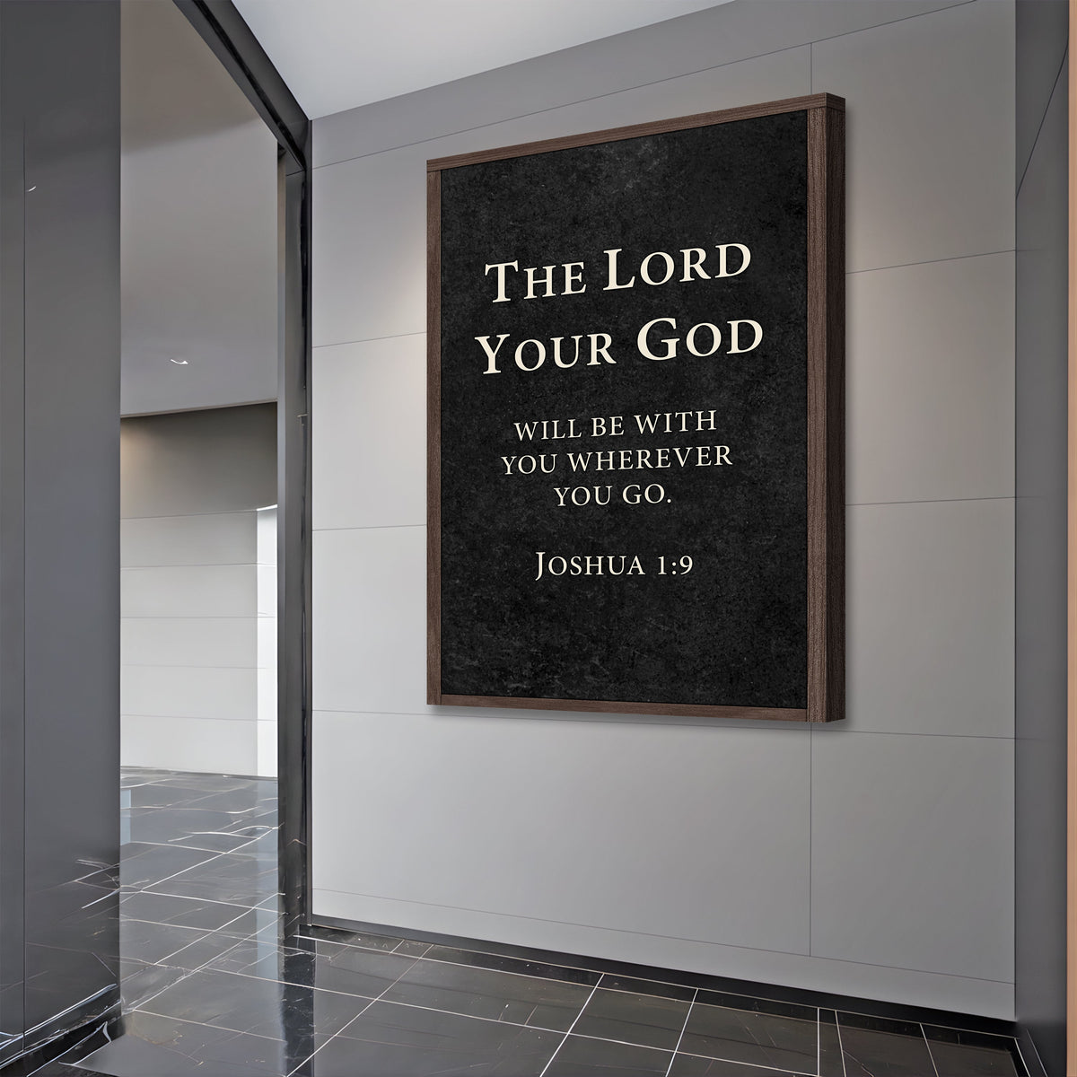 God is with You - Joshua 1:9 Faith Sign