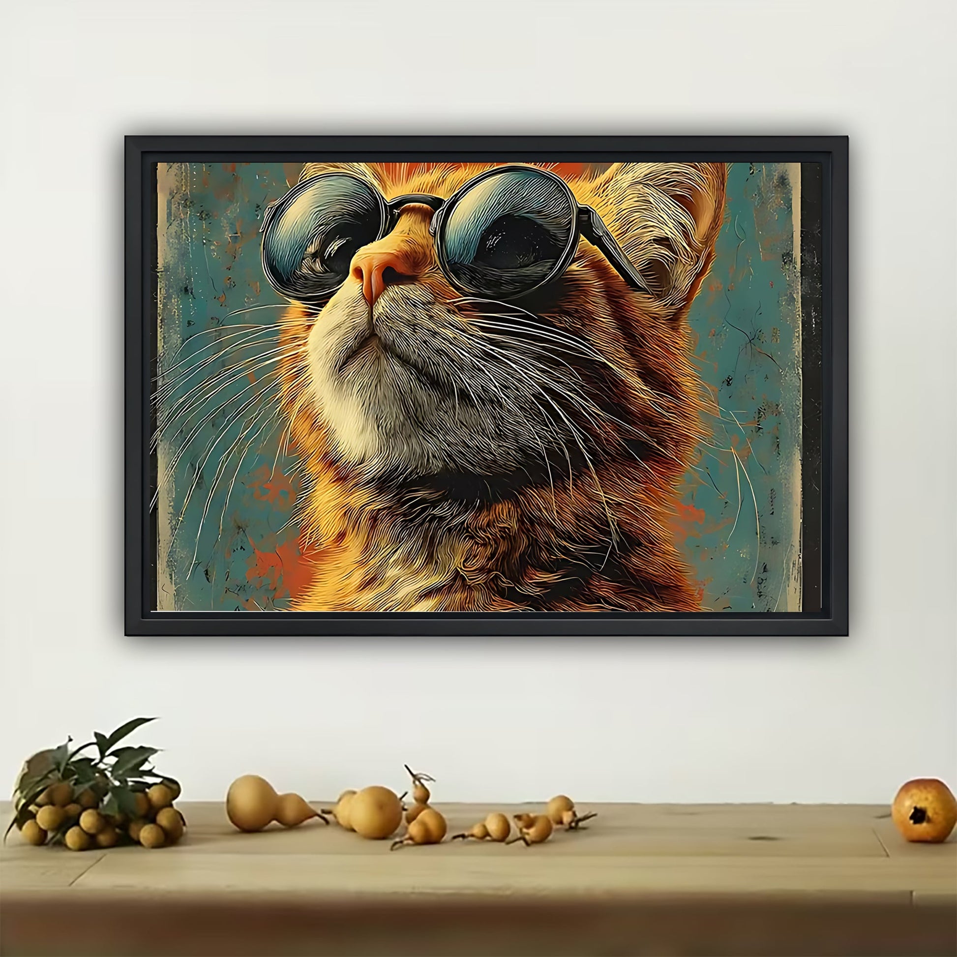 W483 Natural Wood Grain Canvas Decorative Painting – Abstract Art | Ideal for Living Rooms and Offices