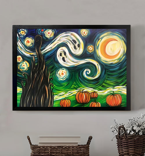 W348 Natural Wood Canvas – Abstract Art | Perfect for Living Room & Office