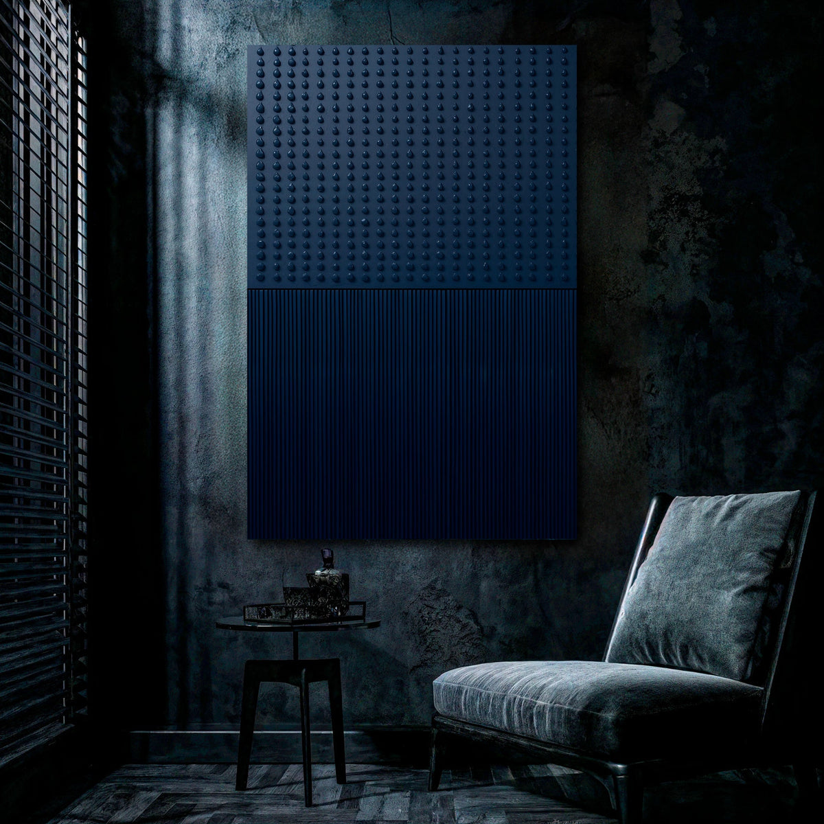 Blue Minimalist Abstract Wall Art