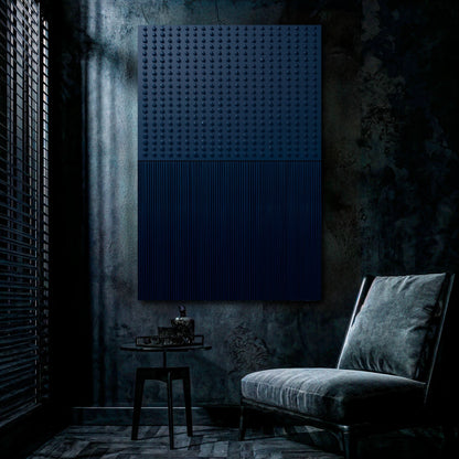 Blue Minimalist Abstract Wall Art