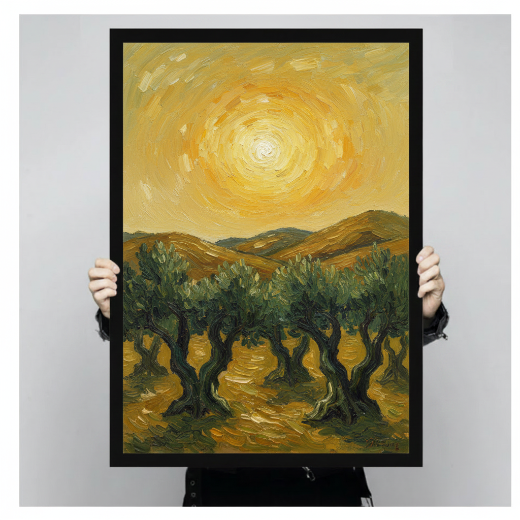 Van Gogh Style Olive Trees Canvas Wall A Wall Art