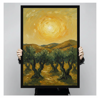 Van Gogh Style Olive Trees Canvas Wall A Wall Art