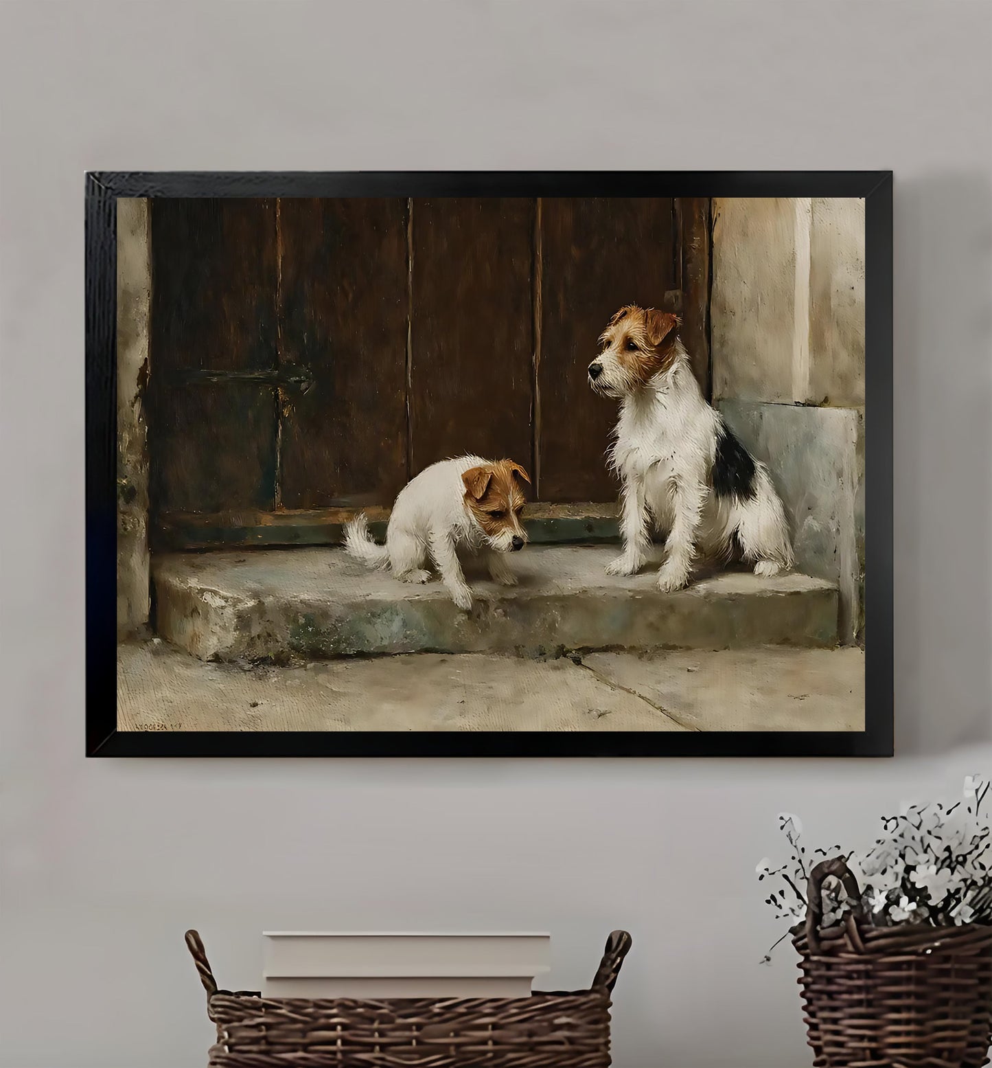 W331 Natural Wood Canvas – Abstract Art | Perfect for Living Room & Office