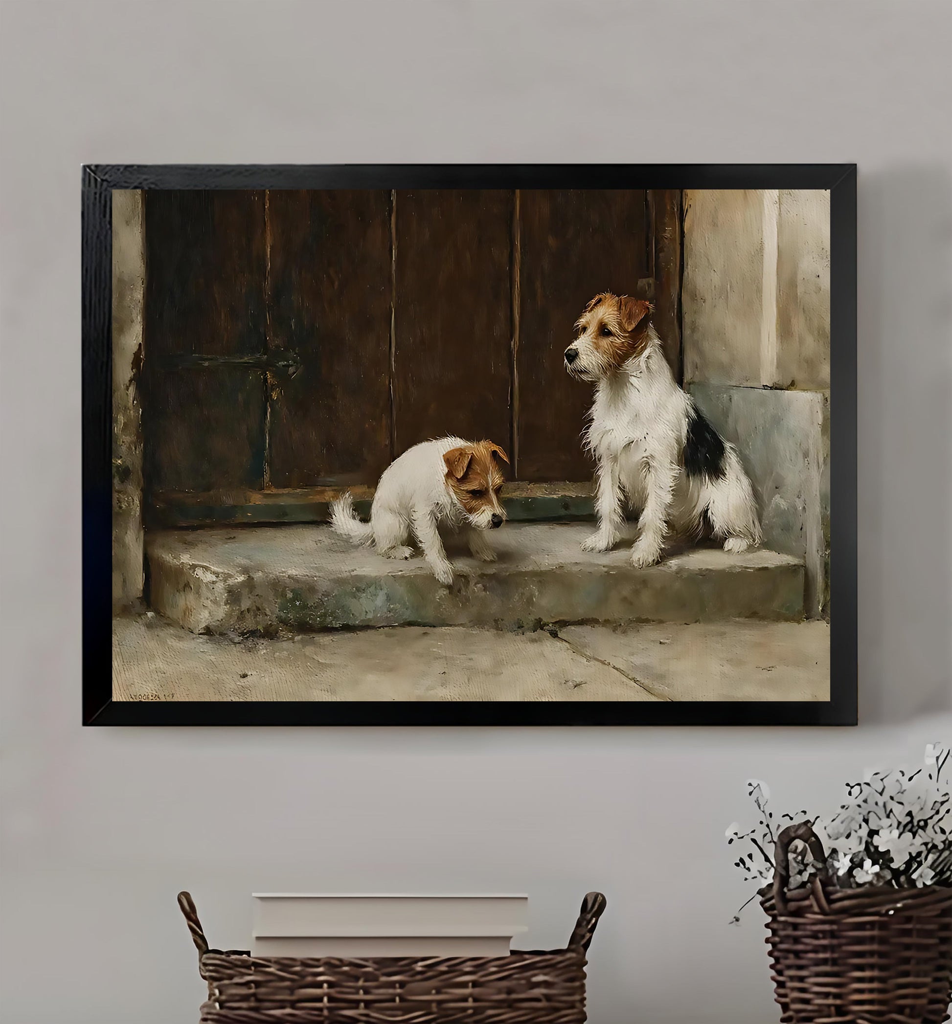 W331 Natural Wood Canvas – Abstract Art | Perfect for Living Room & Office