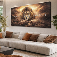 Feed Your Focus Lion Wall Sign