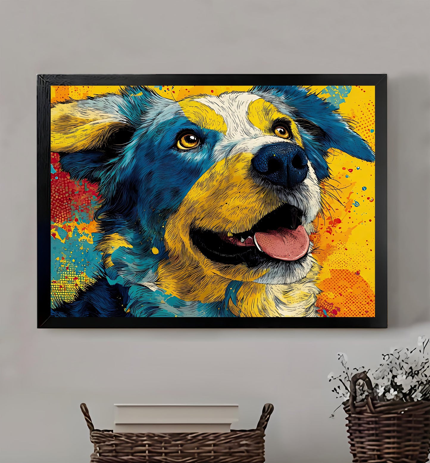 W244 Natural Wood Canvas – Abstract Art | Perfect for Living Room & Office