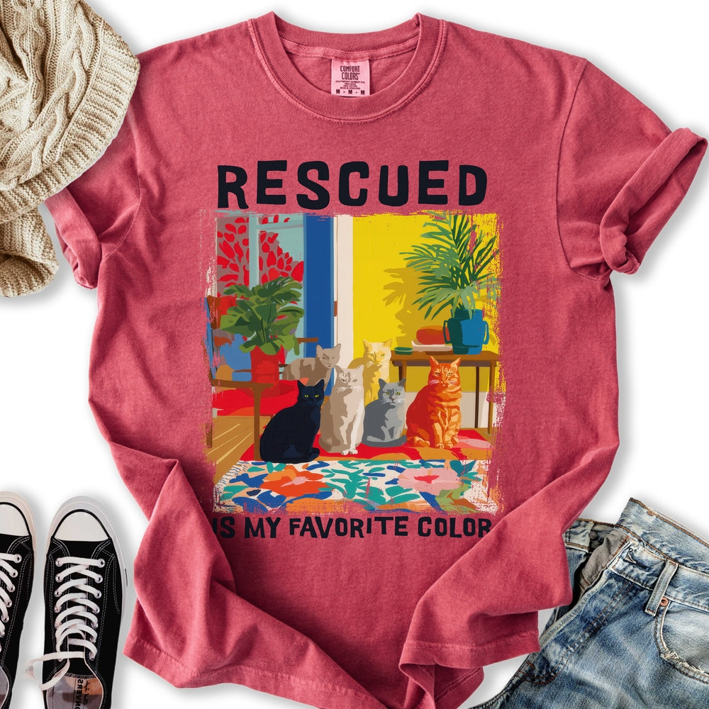 Rescued Is My Favorite Relaxed Tee
