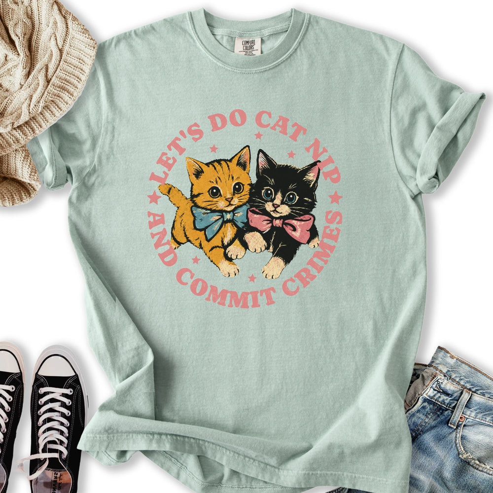 Cat Nip Crimes Relaxed Tee