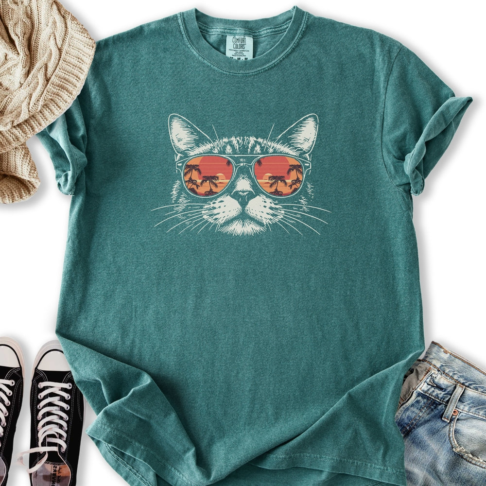 Sunset Cat Relaxed Tee