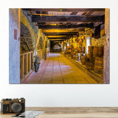 Inside the Old Barn Canvas Wall Art