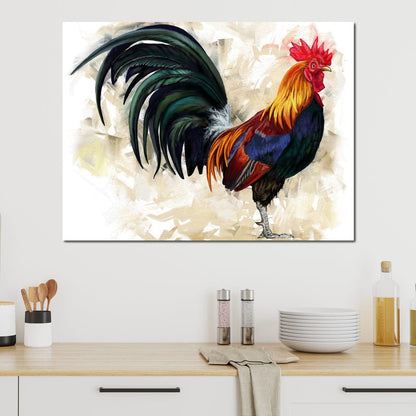 Rooster Canvas Wall Art