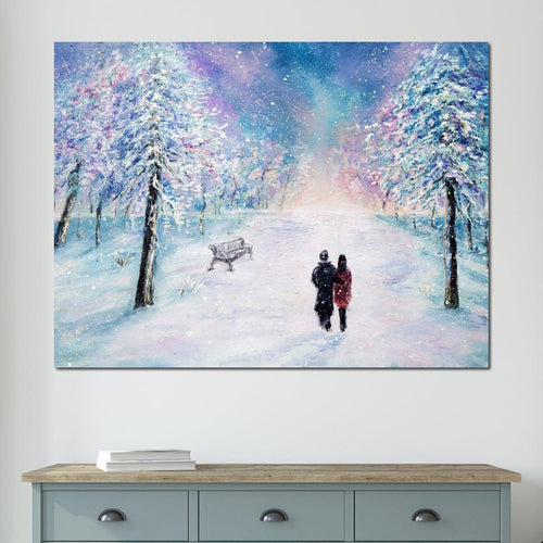 Winter Walk Canvas Wall Art