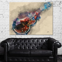 BB King's Guitar Canvas Wall Art