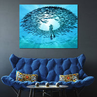 Eye of the Ocean Canvas Wall Art