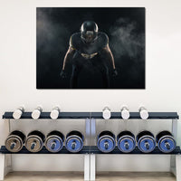 Football Athlete Canvas Wall Art