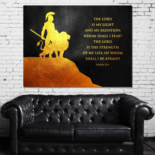 Psalm 27:1 Canvas Wall Art