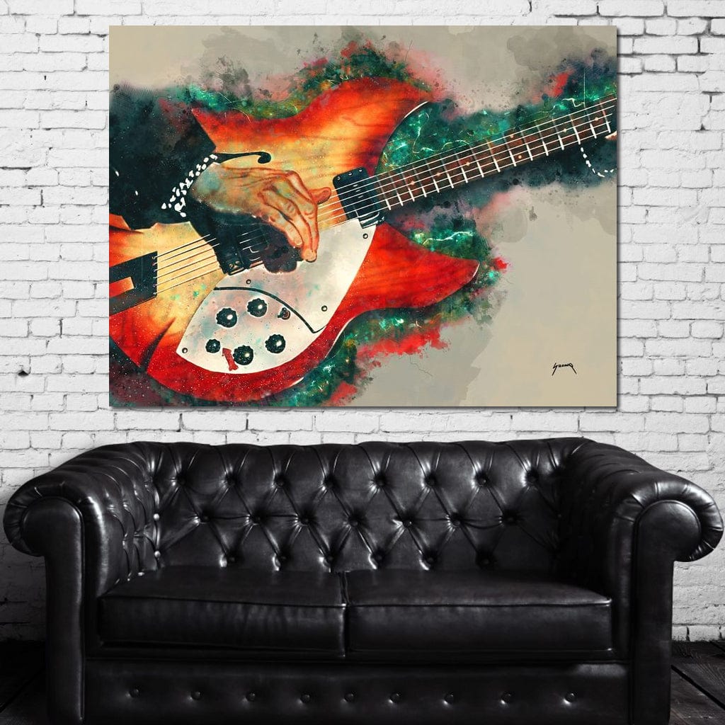 Tom Petty's Electric Guitar Canvas Wall Art