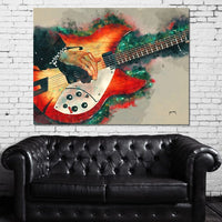 Tom Petty's Electric Guitar Canvas Wall Art