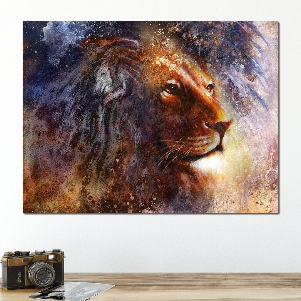 Glory Lion Canvas Wall Art