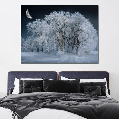 Winter Snow Forest Canvas Wall Art