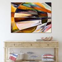 Colored Visage Canvas Wall Art
