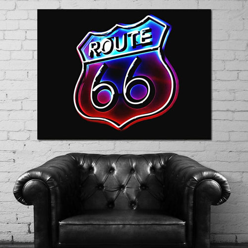 Route 66 Canvas Wall Art