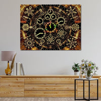 Circles of Time Canvas Wall Art