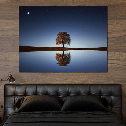 Tree Reflection Canvas Wall Art