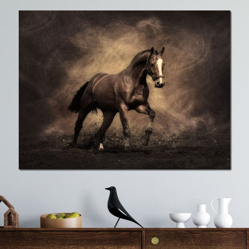Brown Horse Canvas Wall Art