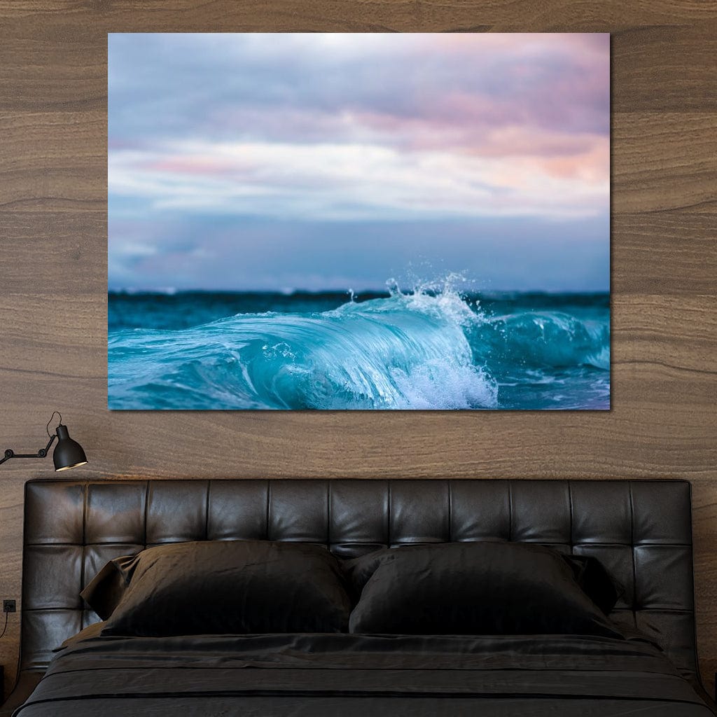 Blue Waves Canvas Wall Art