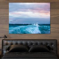 Blue Waves Canvas Wall Art
