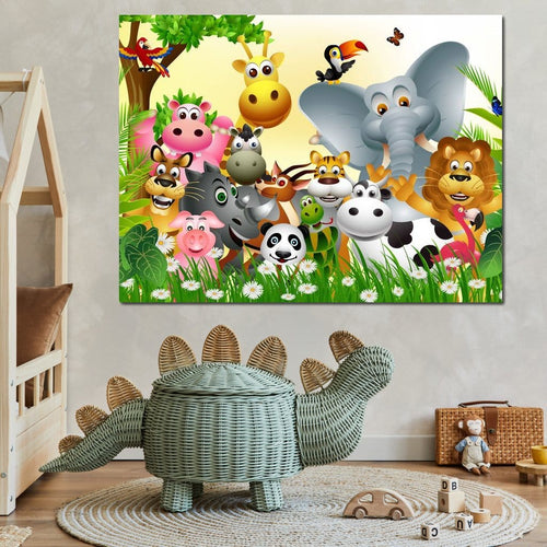 Cute Animals Canvas Wall Art