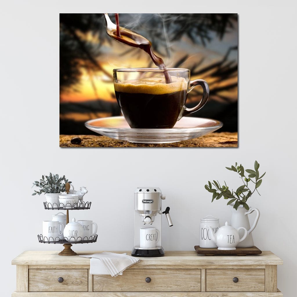 Hot Coffee Canvas Wall Art