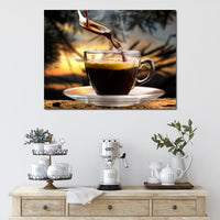 Hot Coffee Canvas Wall Art