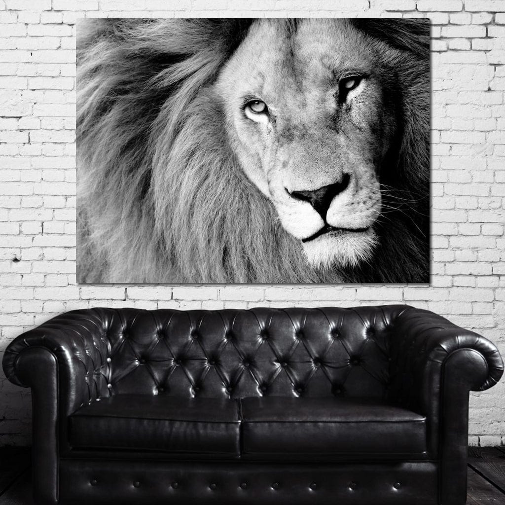 Lion Portrait Canvas Wall Art