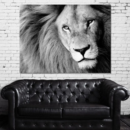Lion Portrait Canvas Wall Art