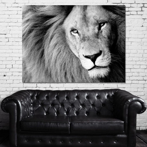 Lion Portrait Canvas Wall Art