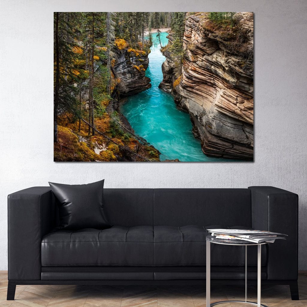 Athabasca Falls Canvas Wall Art