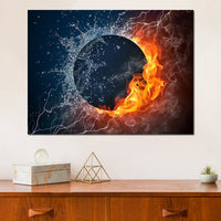 Black Hole Elements Canvas Wall Art