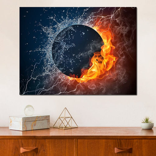 Black Hole Elements Canvas Wall Art
