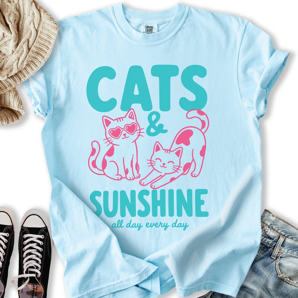 Cats and Sunshine Relaxed Tee